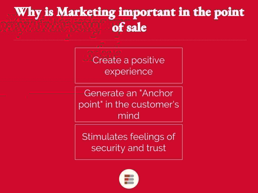 Why is Marketing important in the point of sale